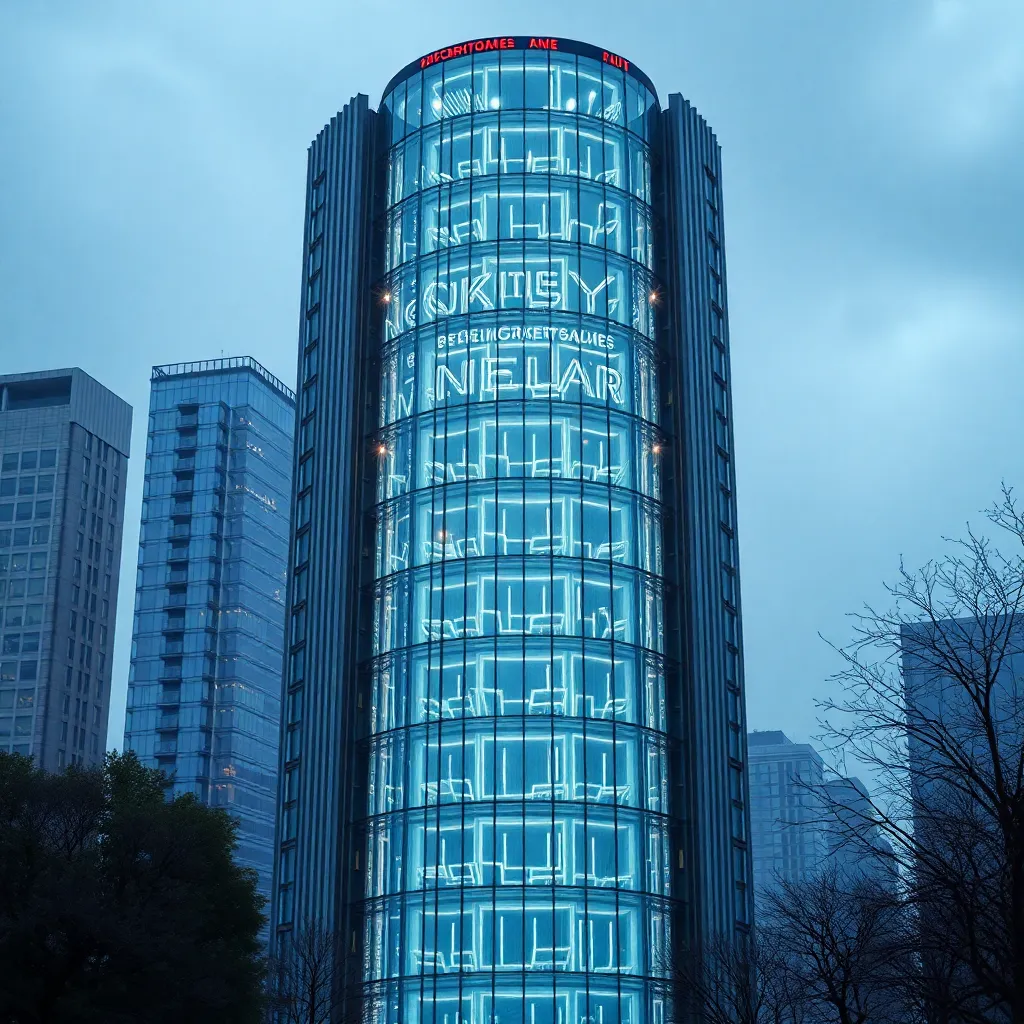 Innovatives Hochhaus mit selbstheilender Fassade und integrierten Sensoren